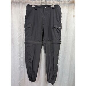 Mocean Mens 3X Black Nylon Supplex Zip Off Convertible Cargo Pant 2058Z Tactical